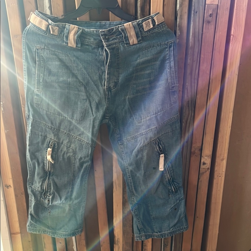 Stylish Blue Cargo Jeans